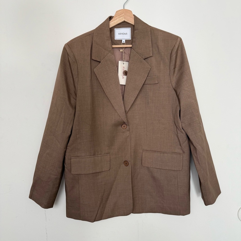 Rihoas Brown oversized Blazer